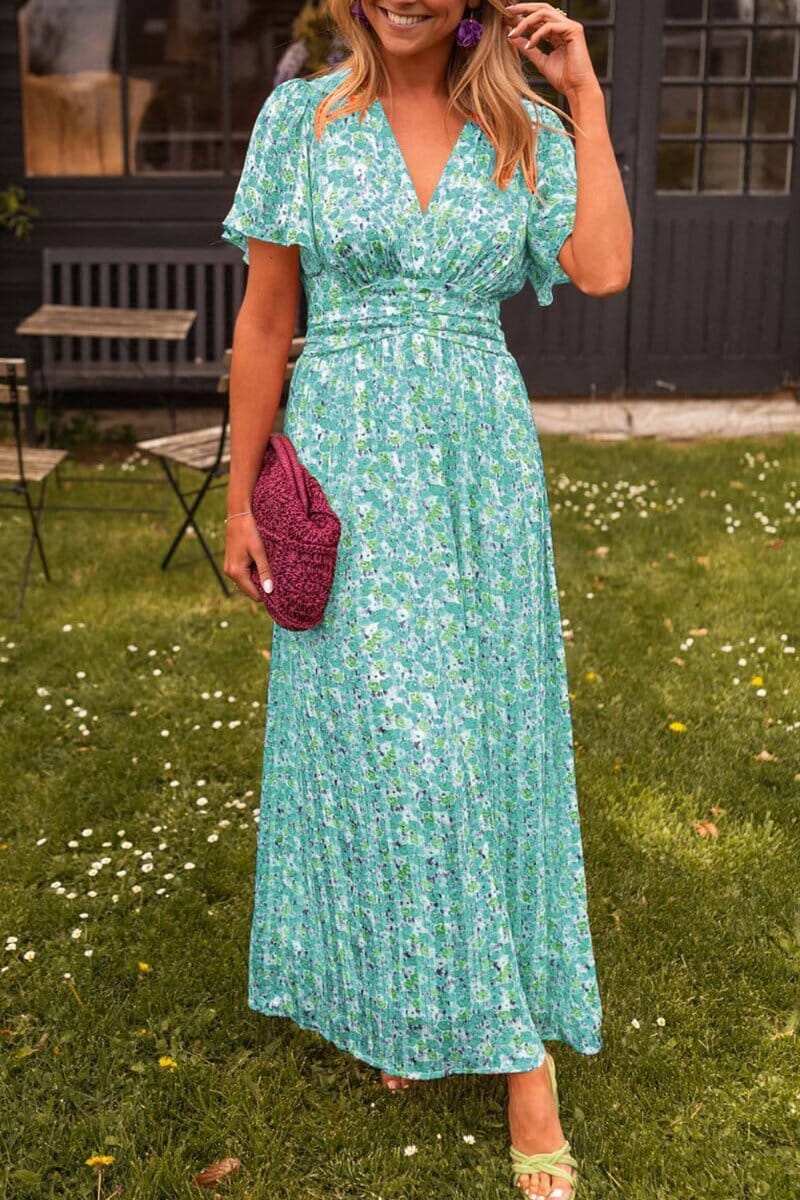 Amanda™ - Waist-controlled V-neck Dress
