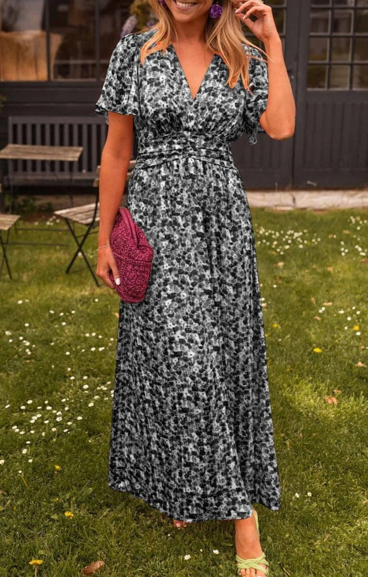 Amanda™ - Waist-controlled V-neck Dress