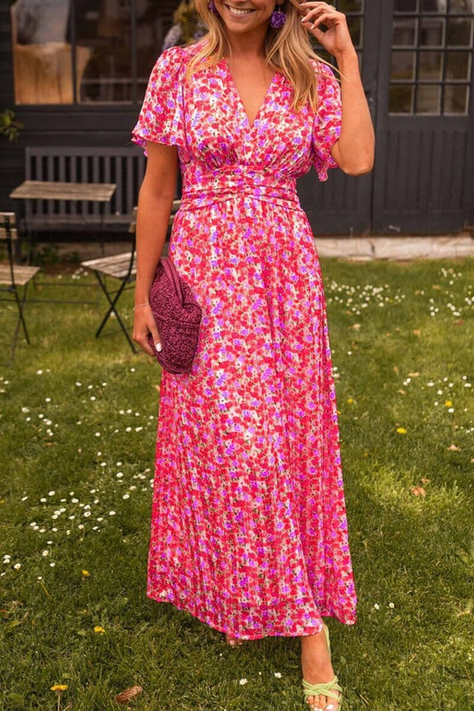 Amanda™ - Waist-controlled V-neck Dress
